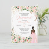 赤面ピンクロセスフローラアフロラティナキンセアニェラ 招待状 (スタンド正面)