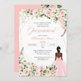 赤面ピンクロセスフローラアフロラティナキンセアニェラ 招待状