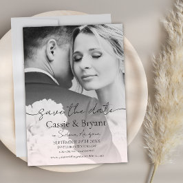 赤面ピンクロマンチックなシック完全な写真日付を保存