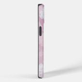 赤面ピンクロマンチック水カラーフローラモノグラム Case-Mate iPhoneケース (裏面 / 右)