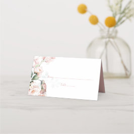 赤面ピンクローズとハミングバード結婚ズ プレイスカード