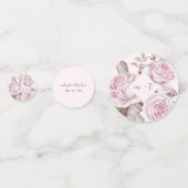 赤面ピンクローズの写真と名結婚前 コンフェッティ (正面)