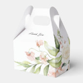 赤面ピンクローズアンドユーカリプスグリーン結婚リー フェイバーボックス (裏面サイド)