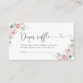 赤面ピンクローズオムツラッフルエンクロージャカード エンクロージャーカード (正面)