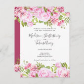 赤面ピンクローズガーデンフローラ保存日 ポストカード (正面/裏面)