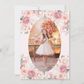 赤面ピンクローズキンセアニラ写真 招待状 (裏面)