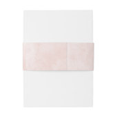 赤面ピンクローズゴールド素朴フォイル結婚ズモノグラム 招待状ベリーバンド (裏面例)