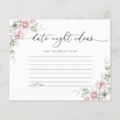 赤面ピンクローズデイトナイトアイディアカード (正面)