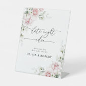 赤面ピンクローズデイトナイトアイディアサイン 台座サイン (正面)