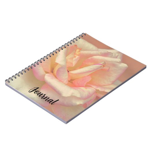 赤面ピンクローズドリーミーアートジャーナルノート ノートブック (左側)