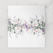 赤面ピンクローズパープルワイルドフラワーズプレイスカード プレイスカード (外部開封)