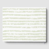 赤面ピンクローズフローラストライプアンド結婚ズ ゲストブック (裏面)