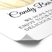 赤面ピンクローズフローラパンプキンキャンディバーSig ポスター (角)