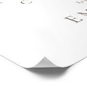 赤面ピンクローズフローラファースト聖餐式へようこそ ポスター (角)