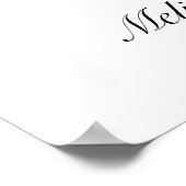 赤面ピンクローズフローラブライダルシャワーポスター ポスター (角)