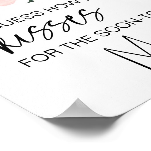 赤面ピンクローズフローラ推測どのぐらいキスゲーム ポスター (角)