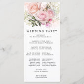 赤面ピンクローズフローラ結婚DIY プログラム (裏面)