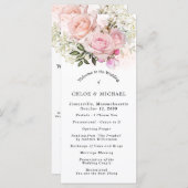 赤面ピンクローズフローラ結婚DIY プログラム (正面/裏面)