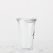 赤面ピンクローズフローラ花嫁 アクリルタンブラー (右)