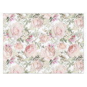 赤面ピンクローズフローラ テーブルクロス (正面(横))