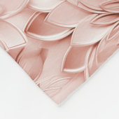 赤面ピンクローズフローラ フリースブランケット (角)