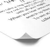 赤面ピンクローズフローラItゲームにリングや輪を置く ポスター (角)