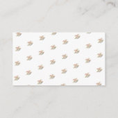 赤面ピンクローズブライダルシャワーティー共有Aレシピ エンクロージャーカード (裏面)