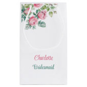 赤面ピンクローズブリーズメイドバチェロレッテフローラ スモールペーパーバッグ (裏面)
