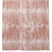 赤面ピンクローズホワイトシェル シャワーカーテン (正面)