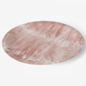 赤面ピンクローズホワイトシェル ペーパープレート (アングル)