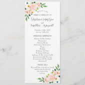 赤面ピンクローズボタニカルウォーター結婚カラー プログラム (正面)