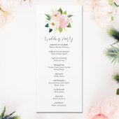 赤面ピンクローズボタニカルウォーター結婚カラー プログラム