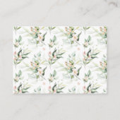 赤面ピンクローズユーカリプトゥスガールブズベビー エンクロージャーカード (裏面)