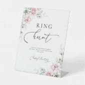 赤面ピンクローズリングや輪狩り標識 台座サイン (正面)