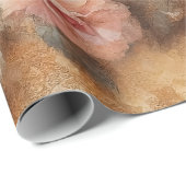 赤面ピンクローズヴィンテージデクページ ラッピングペーパー (ロールコーナー)