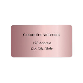 赤面ピンクローズ差出人住所ラベル ラベル