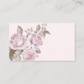 赤面ピンクローズ結婚ズ エンクロージャーカード (裏面)