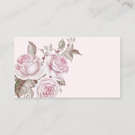 赤面ピンクローズ結婚ズ エンクロージャーカード (裏面)