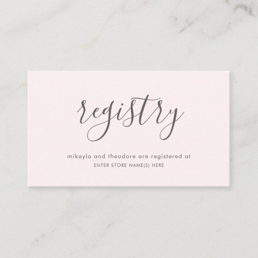 赤面ピンクローズ結婚ズ エンクロージャーカード (正面)