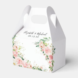 赤面ピンクローズ結婚式の引き出物ボックス フェイバーボックス