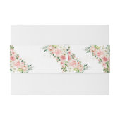 赤面ピンクローズ結婚式招待状ベリーバンド 招待状ベリーバンド (裏面例)