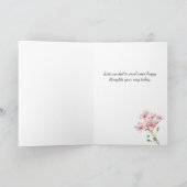 赤面ピンクローズ考えるフローラズオブユーカード カード (内部)