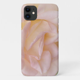 赤面ピンクローズ花びらアートフォンケース iPhone 11 ケース
