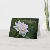 赤面ピンクローズ誕生日がフレンドカードを希望 カード (正面)