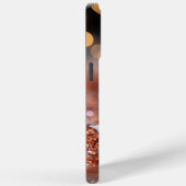 赤面ピンクローズ金ゴールドグリッターモノグラムの宝石 Case-Mate iPhoneケース (裏面 / 右)