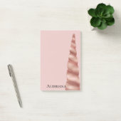 赤面ピンクローズ金ゴールドグレームユニコーンパーソナライズされた ポストイット (オフィス)