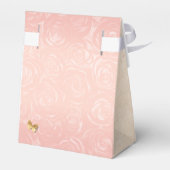 赤面ピンクローズ金ゴールドサンキューバースデーパーティー フェイバーボックス (裏面サイド)