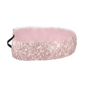 赤面ピンクローズ金ゴールドドリッピンググリッタートレンディーグラム アスレチックヘッドバンド (左)