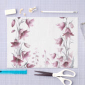 赤面ピンクローズ金ゴールドフローラティッシュペーパー 薄葉紙 (クラフト)