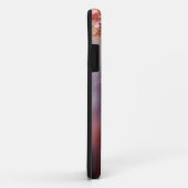 赤面ピンクローズ金ゴールドフローラモノグラムのグリッター Case-Mate iPhoneケース (裏面/右)